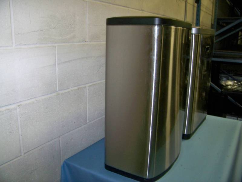 lot 60 image: (2) Garbage  Trash Cans