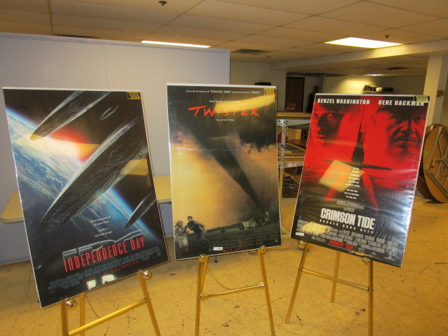 lot 654 image: NEW ACTION MOVIE POSTERS