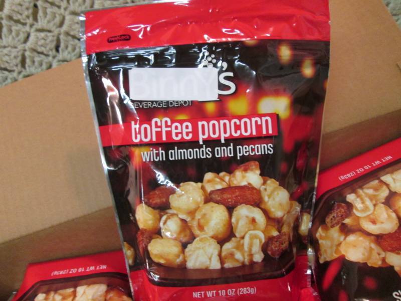 lot 42 image: Case of 12 Bags of Toffee Popcorn w...