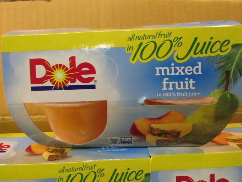 lot 86 image: Case of Dole Mixed Fruit Cups 6 4-P...