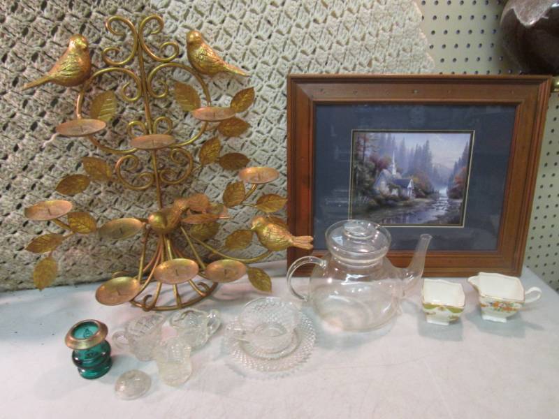 lot 109 image: Lot of Misc Decor and Glassware  EW...