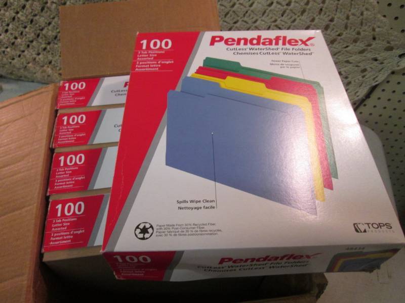 lot 121 image: Case of 500 Letter Size Tabbed File...