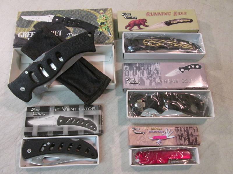 lot 156 image: Lot of 5 New Pocket Knives  RMDR...