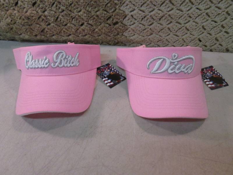lot 161 image: Lot of 2 Embroidered Pink Ladies Vi...