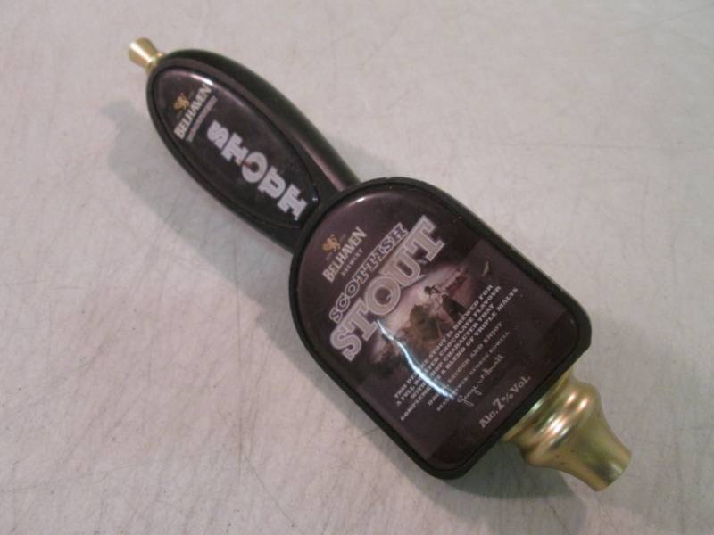 lot 180 image: Belhaven Scottish Stout Beer Tap Ha...