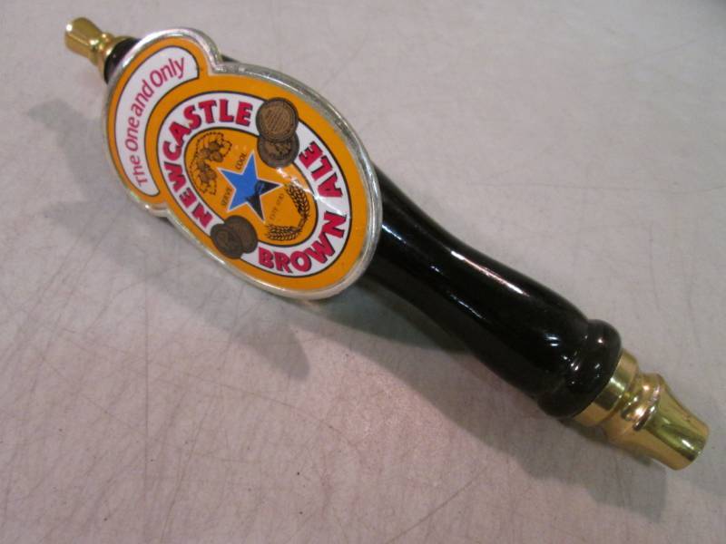 lot 190 image: New Castle Brown Ale Beer Tap Handl...