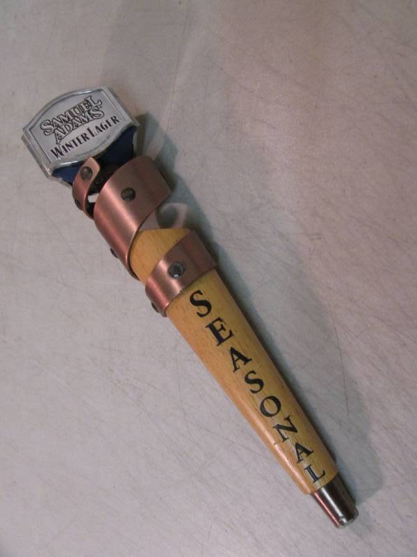 lot 192 image: Samual Adams Winter Lager Beer Tap ...