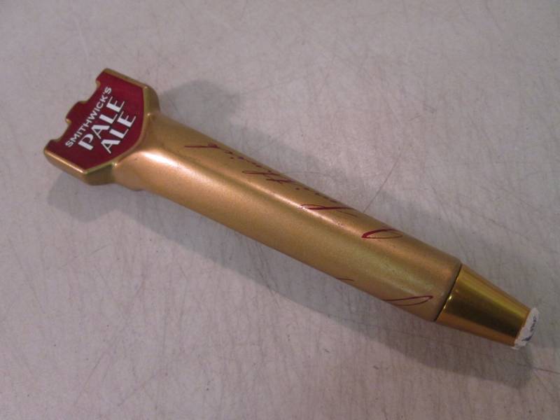 lot 199 image: Smithwicks Pale Ale Beer Tap Handl...
