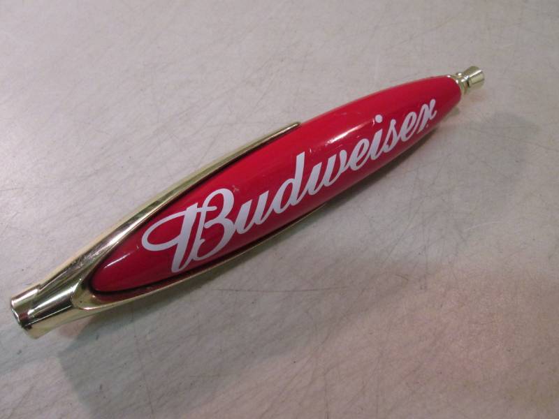 lot 214 image: Budweiser Beer Tap Handle 12  RMC...