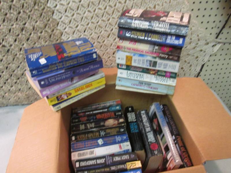 lot 242 image: Box Full of Paperback Books  RM5...