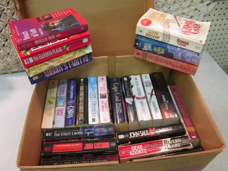 lot 243 image: Box Full of Paperback Books  RM5...
