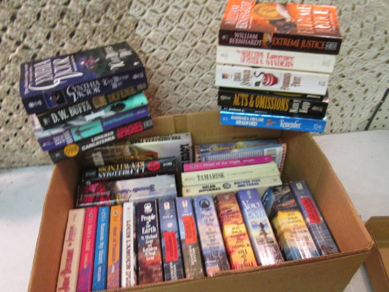 lot 245 image: Box Full of Paperback Books  RM1...