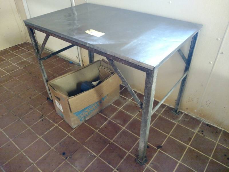 lot 16 image: Stainless Steel Top Table, 42x25x31...