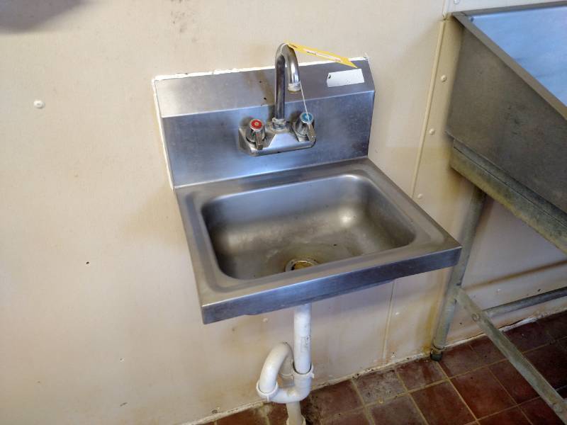 lot 30 image: Hand Wash Stainless Steel Sink...