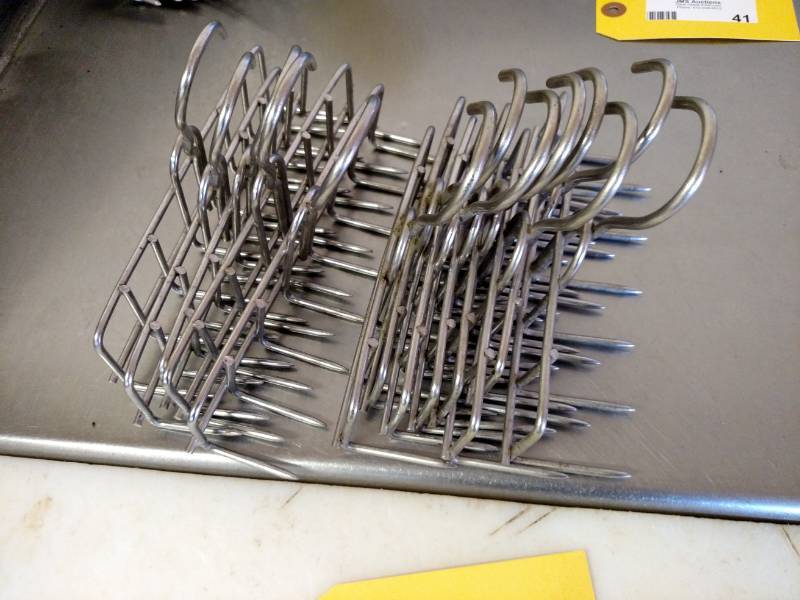lot 48 image: (13) 6 & 9 Stainless Steel Smoker...