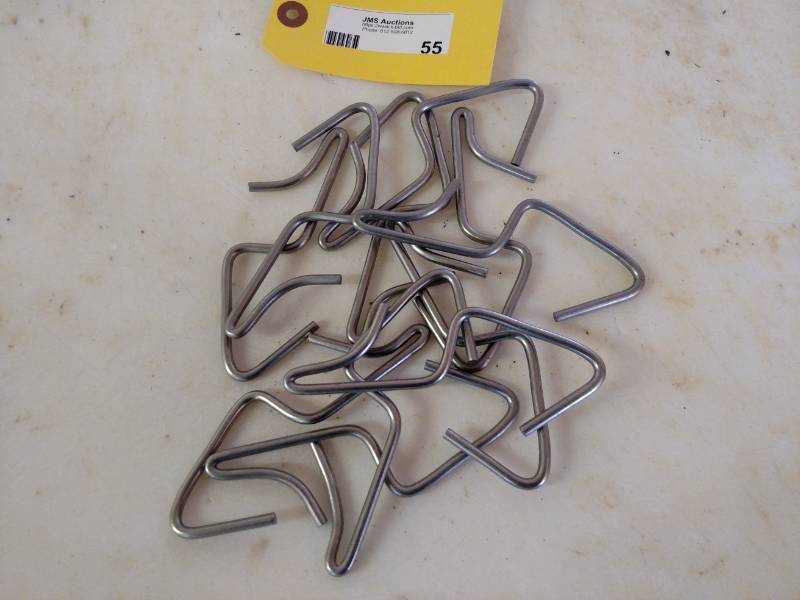 lot 55 image: (10) 5 Stainless Steel Smoker Hook...