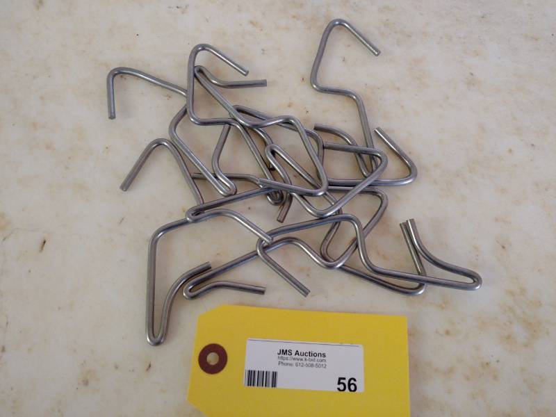 lot 56 image: (10) 5 Stainless Steel Smoker Hook...