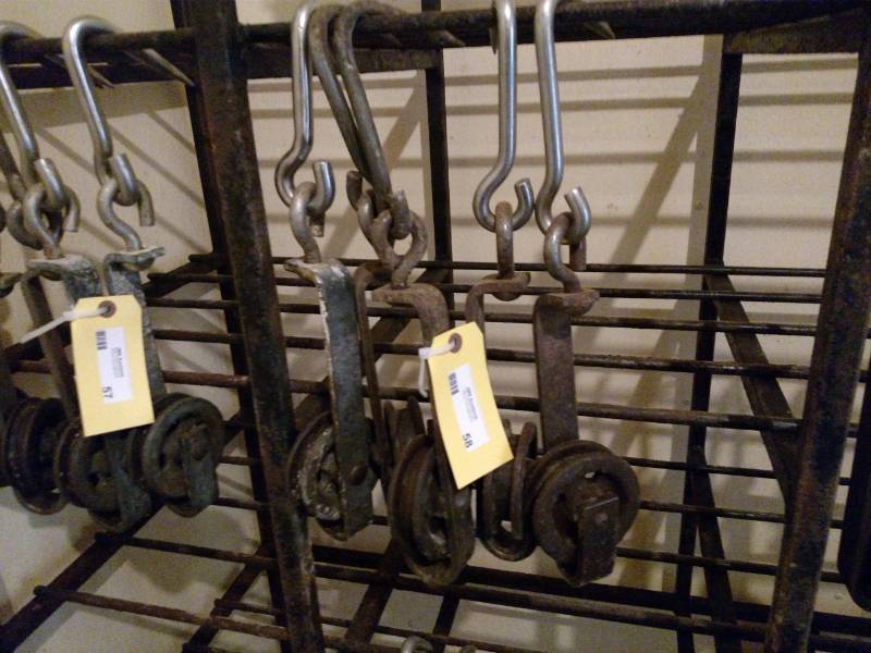 lot 58 image: (5) 6 Trolley Hooks...