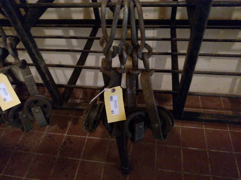 lot 63 image: (5) 6 Trolley Hooks...