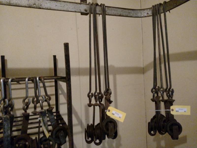 lot 64 image: (5) 24 Trolley Hooks...