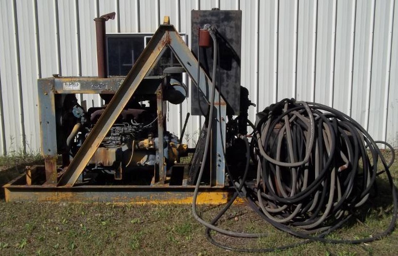 lot 9 image: John Deere Diesel Engine Hydraulic Power Pac