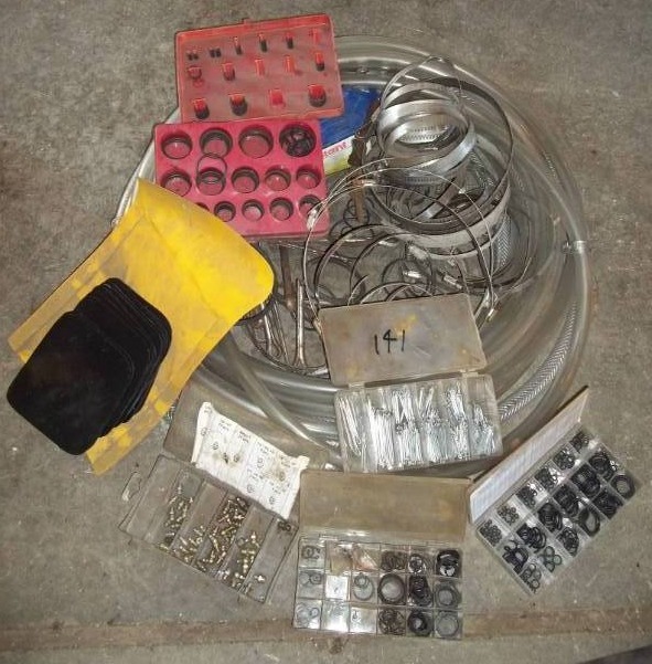 lot 141 image: Misc Hardware and Tubing