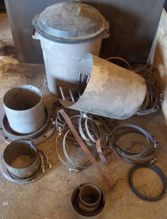 lot 160 image: Large Hose Clamps and Gaskets