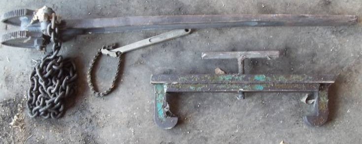 lot 163 image: Misc Chain Pipe Wrenches