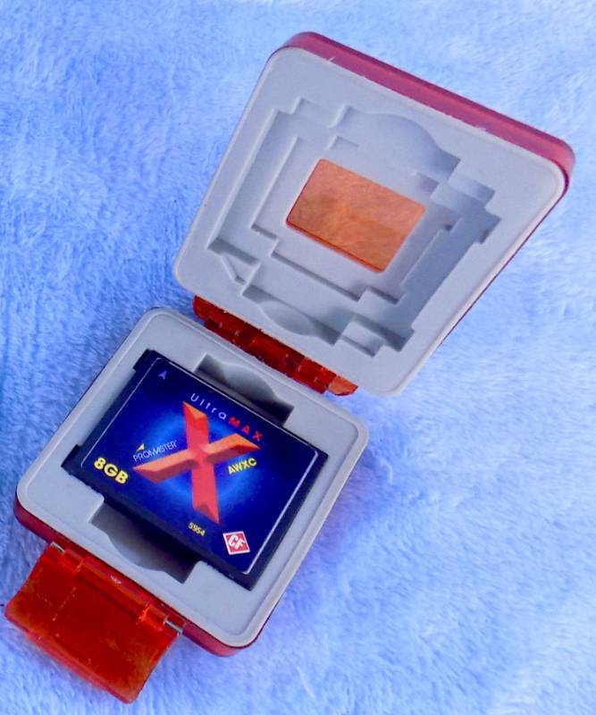 lot 32 image: (Used) Promaster Compact Flash AWXC UltraMax, 8GB Card  Vintage Nintendo Color Gameboy Sunsoft Tas-Mania Game wcase