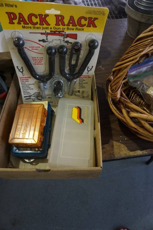 Lot of Pack Rack ATVUTV Mount GunIce Auger Holders With Plastic Jig, Utility Storage Cases