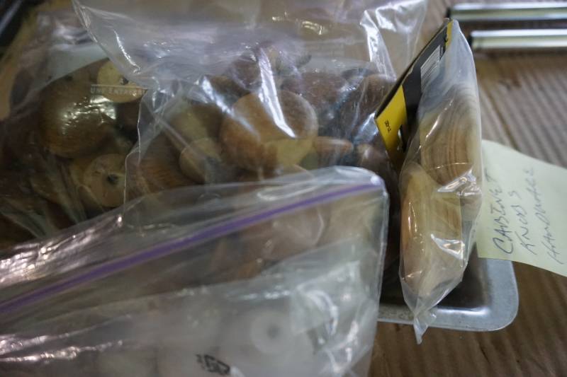 Lot of Cabinet Door Knobs and Hinges