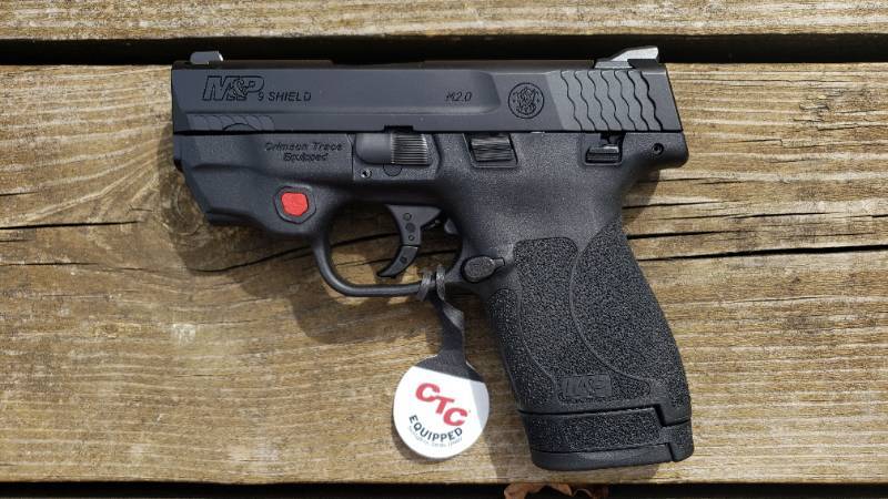 lot 7 image: Brand New in Box Smith & Wesson M&ampP 9mm Shield m2.0 TS Pistol w Laser  Extra Magazine