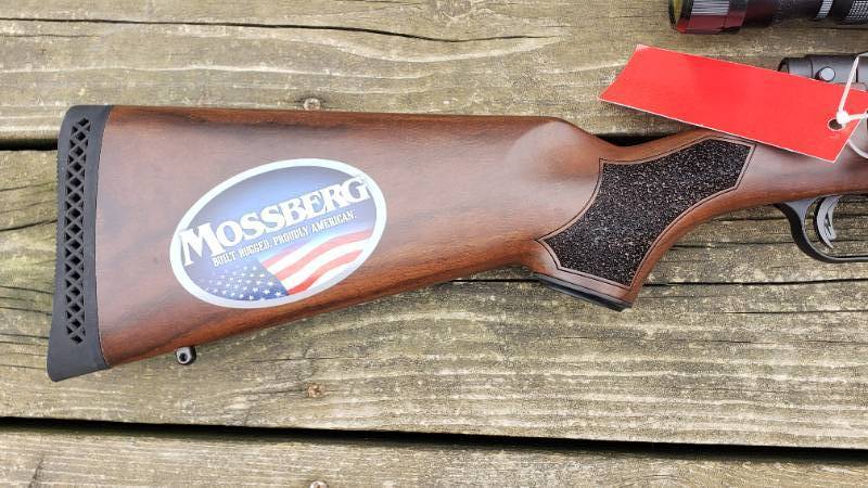 lot 13 image: Brand New in Box Mossberg Patriot 243 Win Bolt-Action Rifle w Scope