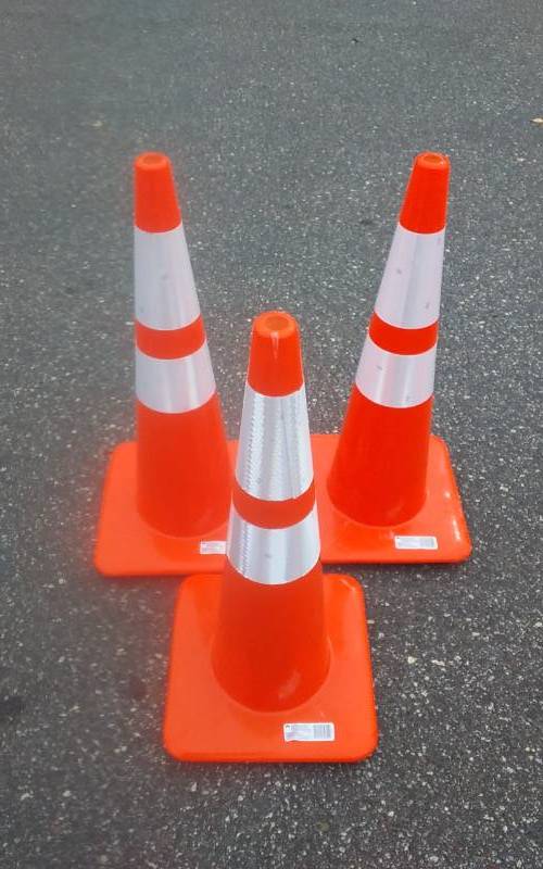 lot 62 image: 3-Safety Cones