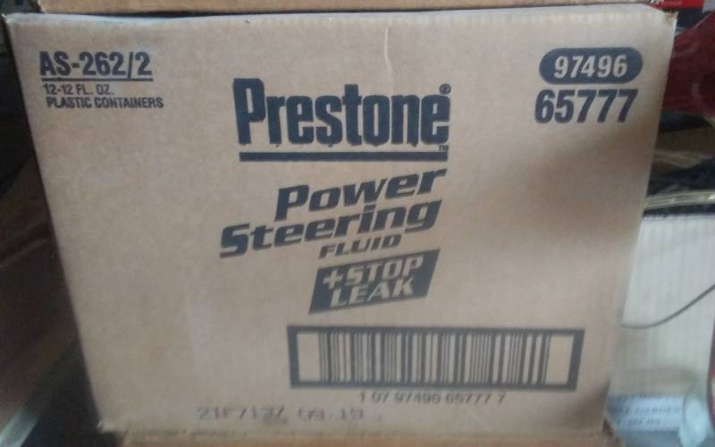 lot 66 image: Case Of 12 (12 Oz) Prestone Power Steering Fluid