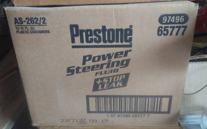 lot 67 image: Case Of 12 (12 Oz) Prestone Power Steering Fluid