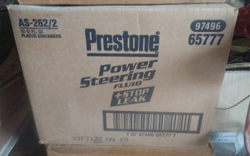 lot 68 image: Case Of 12 (12 Oz) Prestone Power Steering Fluid