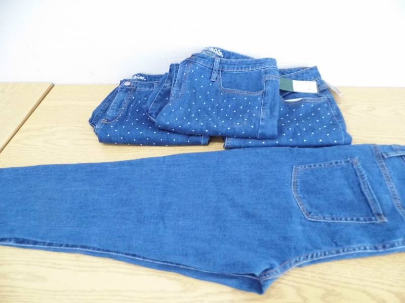4 Pair Denim wRhinestone Jeans