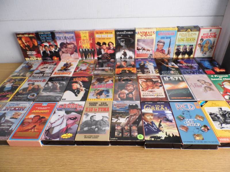 Lot of 40 VHS Tapes