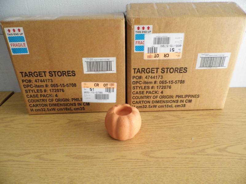 Lot of 2 Cases - 4 Each Pumpkins