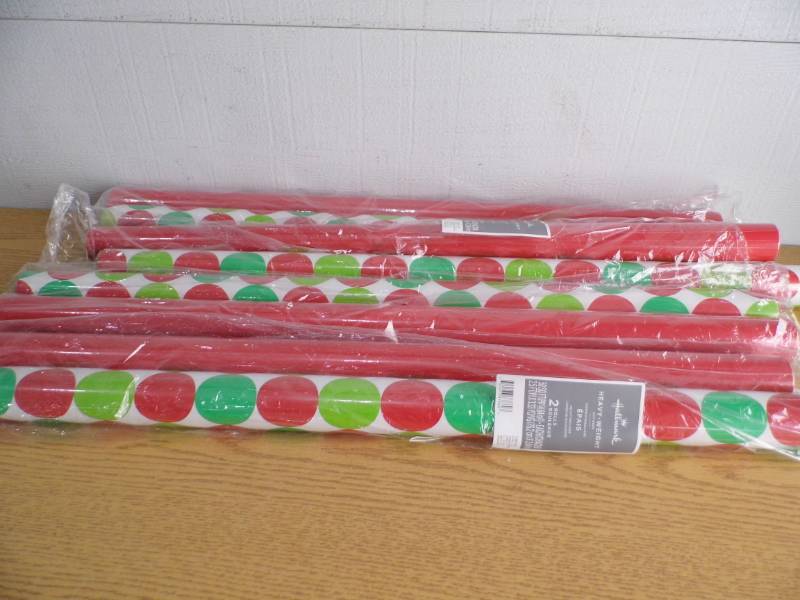 Lot of 8 Rolls Hallmark Wrapping Paper