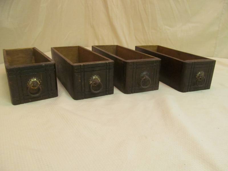 lot 43 image: vintage sewing machine drawers