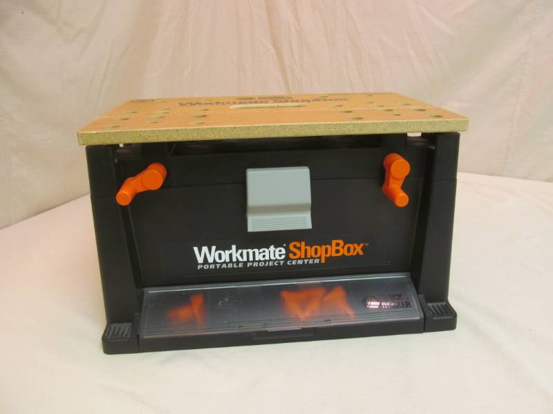 Vintage Black & Decker WORKMATE Shop Box w/ Tray Portable Project Center  Wooden