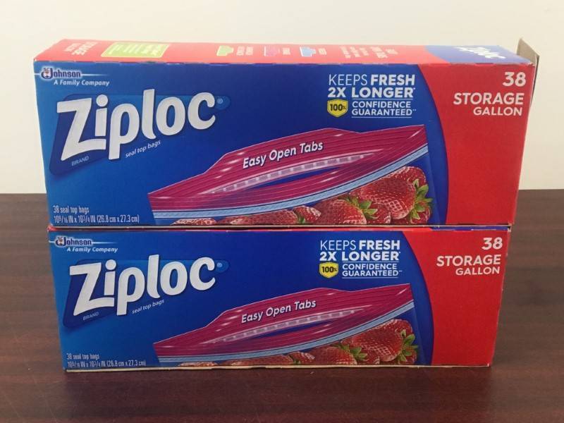 lot 26 image: Ziploc Gallon Bags