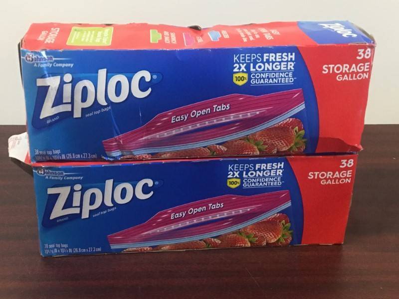 lot 29 image: Ziploc Gallon Bags