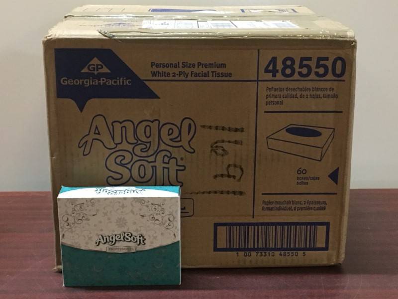 lot 8 image: Angelsoft Facial Tissue