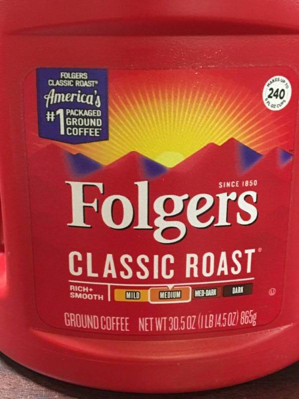 lot 34 image: Folgers Coffee