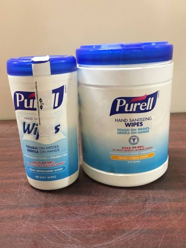 lot 100 image: Hand Sanitizer Wipes