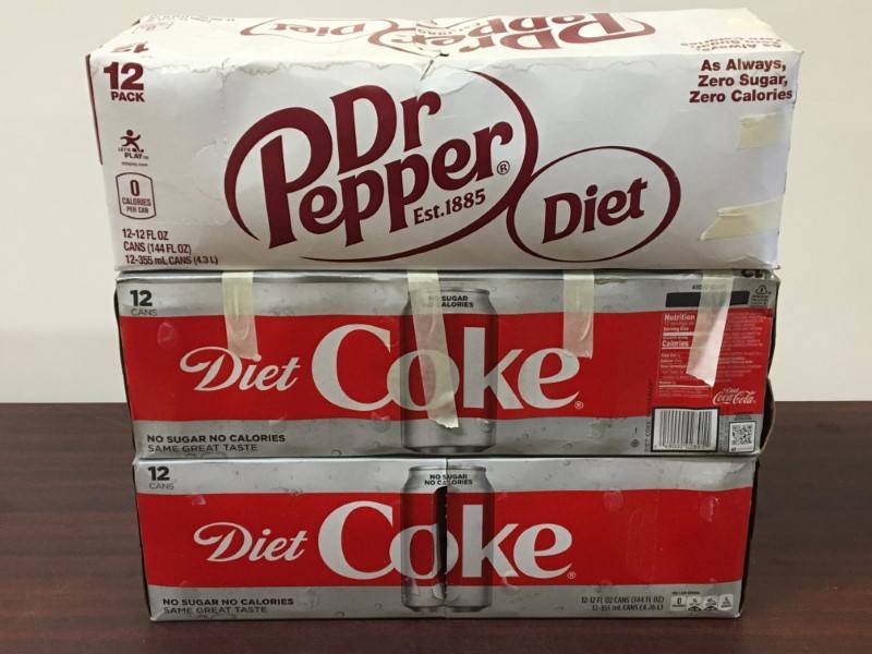 lot 15 image: Diet Coke and Diet Dr. Pepper