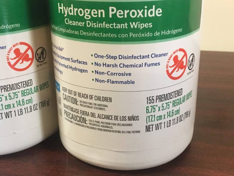 lot 102 image: Clorox Hydrogen Peroxide Wipes